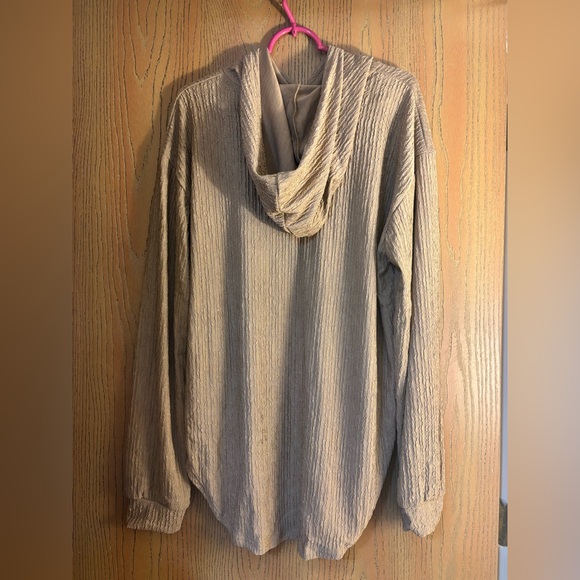 Amazon Tan Ribbed Jumpsuit Set - Picture 3 of 8